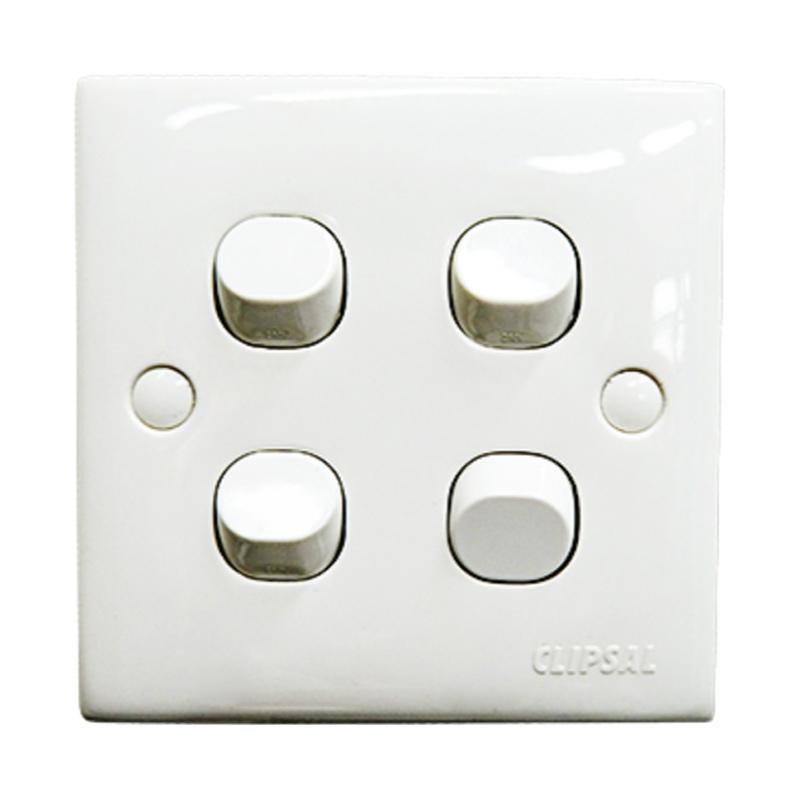 Jual Schneider E34/1 Classic Clipsal Saklar 4 Gang Murah