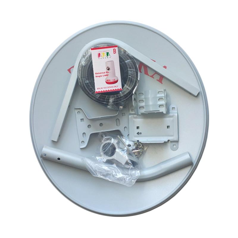 Jual Tanaka LNB dan Kabel Dish Parabola Mini Offset ODU