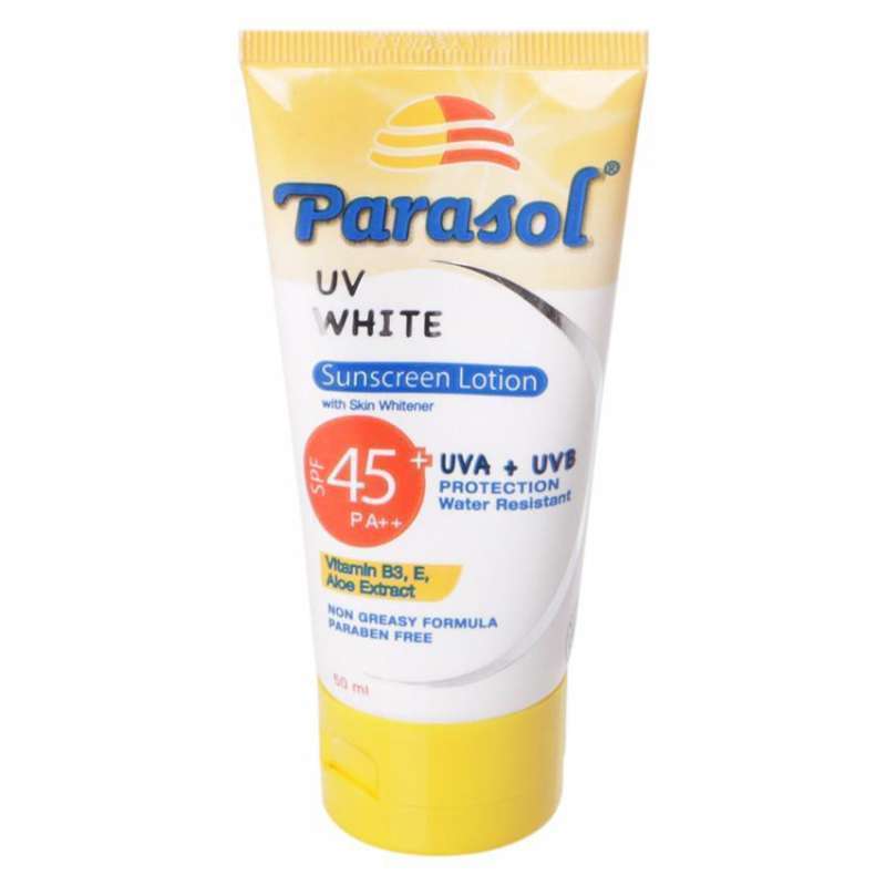 Promo Parasol SPF 45+ 50 ml parasol sunscreen lotion SPF 45 + pelindung wajah / anti aging
