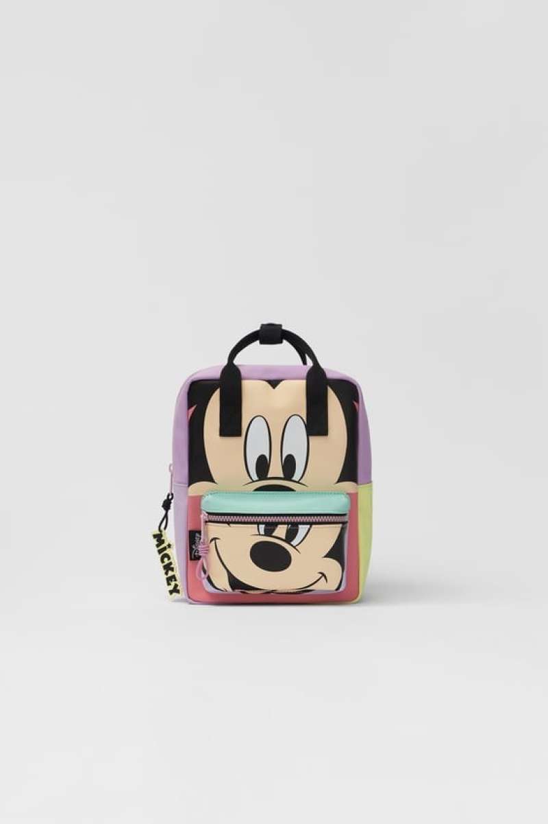 Jual ZARA KIDS ORIGINAL MICKEY MOUSE DISNEY RUBBERISED BACKPACK di