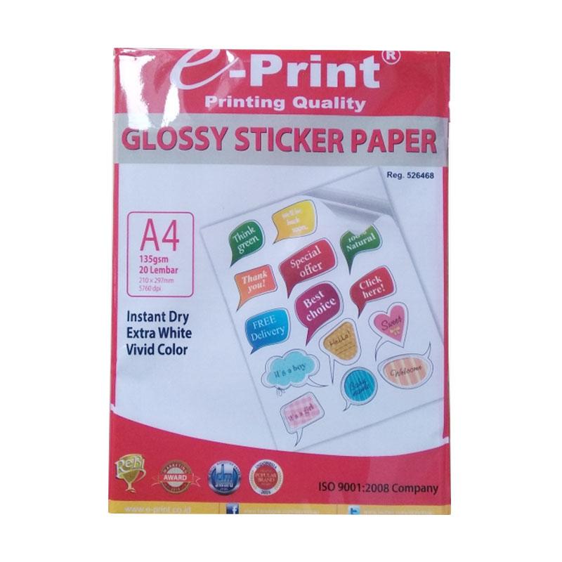 Jual Kertas Sticker Glossy 135 Gsm 🏷️ Original Terbaru, Terlengkap ...