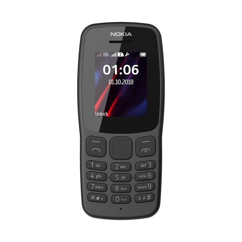 Jual Nokia 106 Handphone - Dark Grey [Garansi Resmi