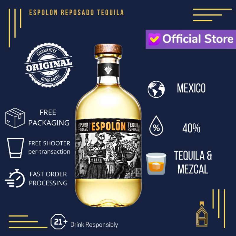 Jual ORIGINAL Espolon Reposado Tequila Gold Import Jalisco Mexico ASLI
