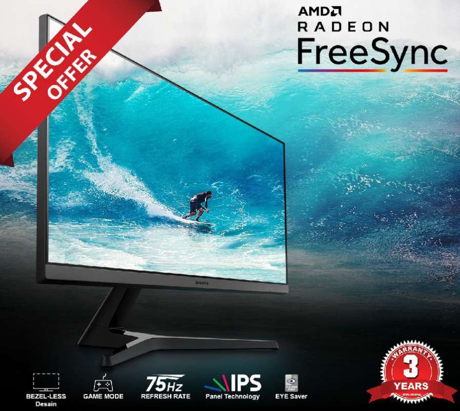 Promo Monitor Samsung SR35 24 inch FHD 75hz Bezelless Monitor Gaming ...