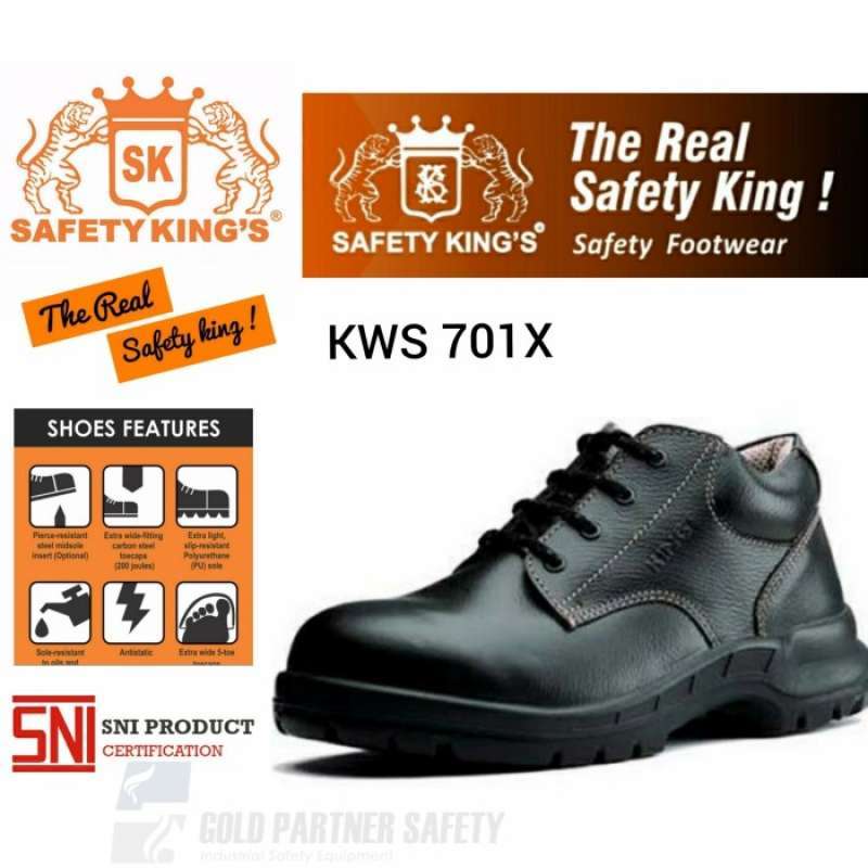 Jual SEPATU SAFETY SHOES KINGS KWS 701X ORIGINAL BY SAFETY KINGS QC SNI