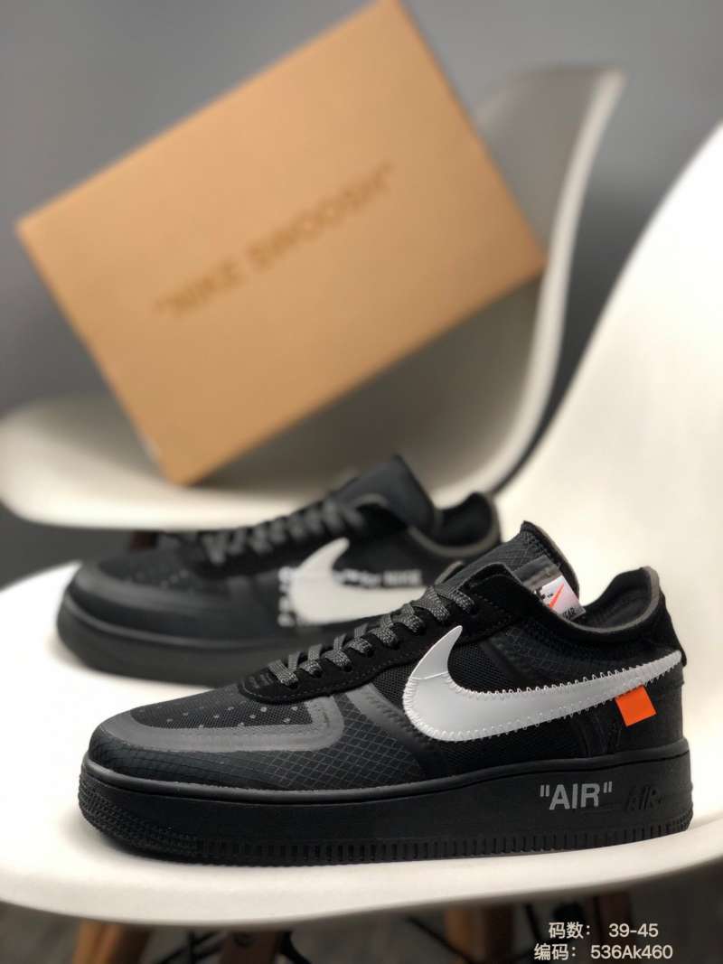 Jual Nike Air Force 1 x off white ow co branded high frequency mesh ...