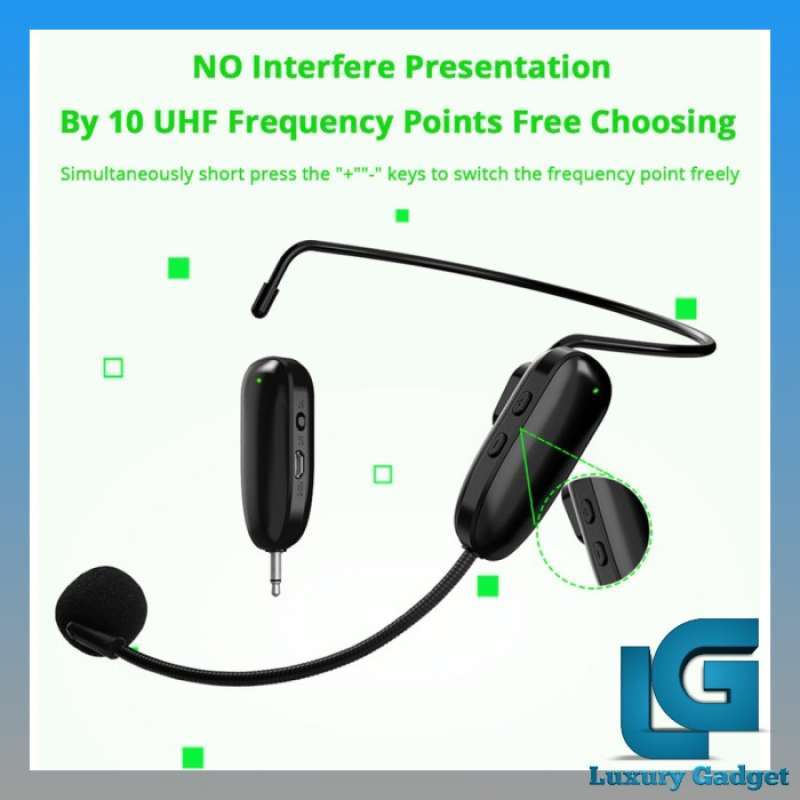 Promo Headset Mic Wireless Terbaik Yang Bagus Microphone Murah Call