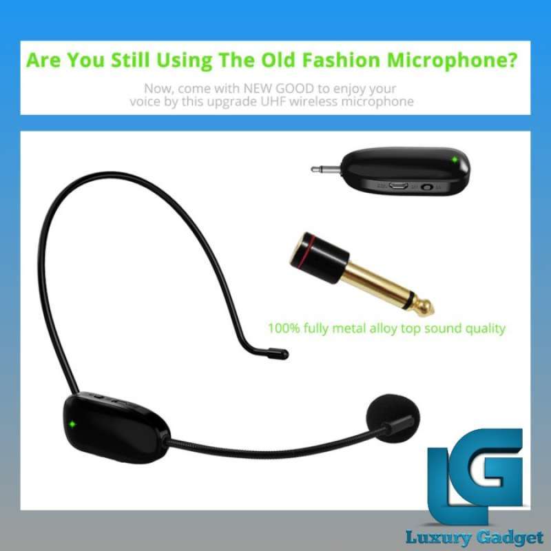 Promo Headset Mic Wireless Terbaik Yang Bagus Microphone Murah Call