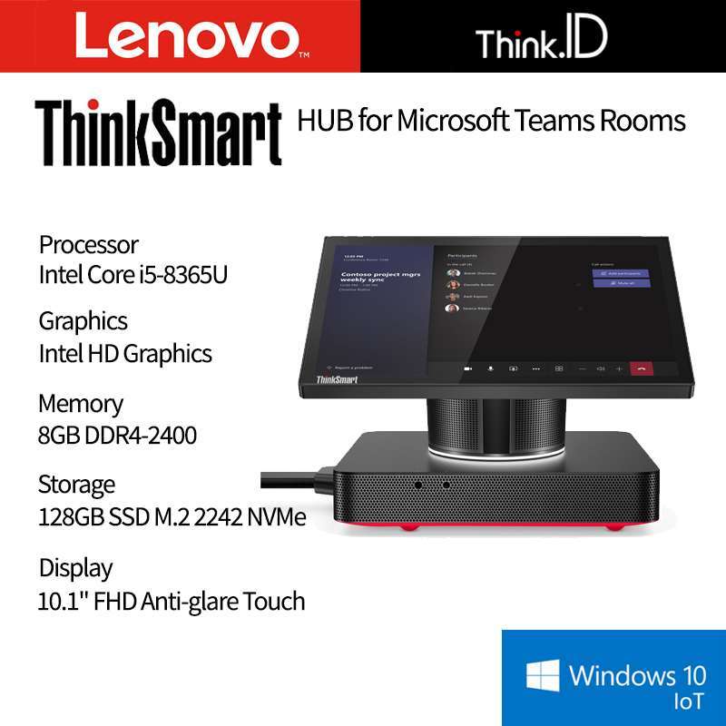 Jual Lenovo Thinksmart Hub For Ms Teams Rooms I5-8365u 8gb 128gb Win10 ...