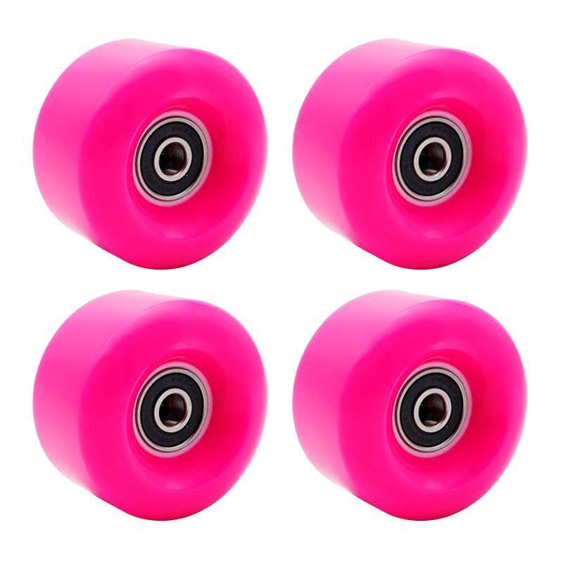 Jual Set of 4 Roller Skates Wheels 58mm 82A Quad Skates Replacement