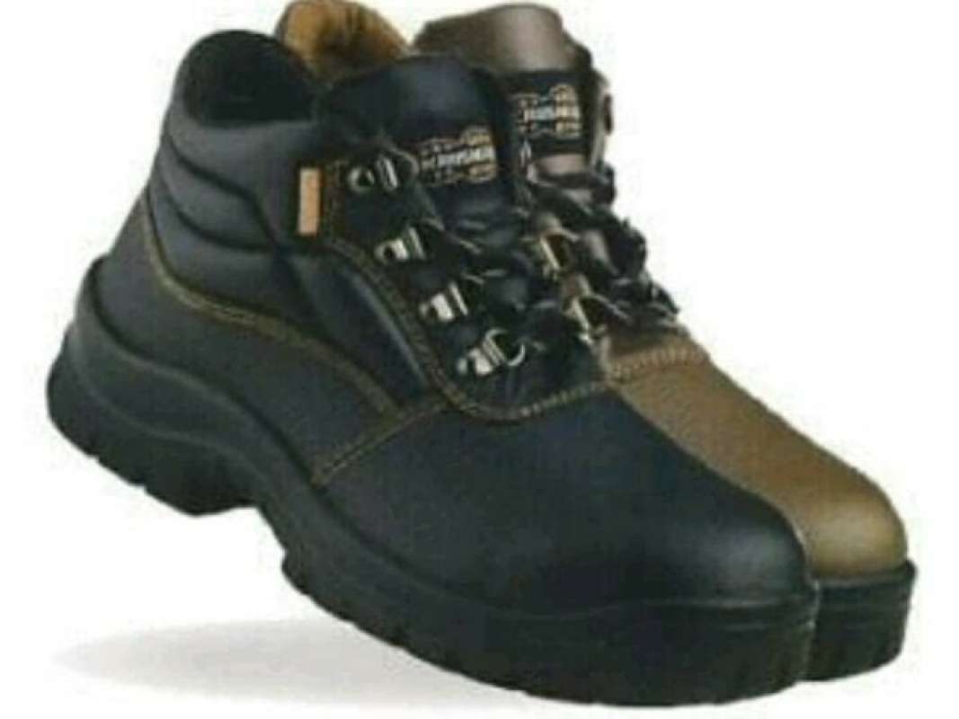 Jual sepatu safety shoes krushers florida black & brown di Seller