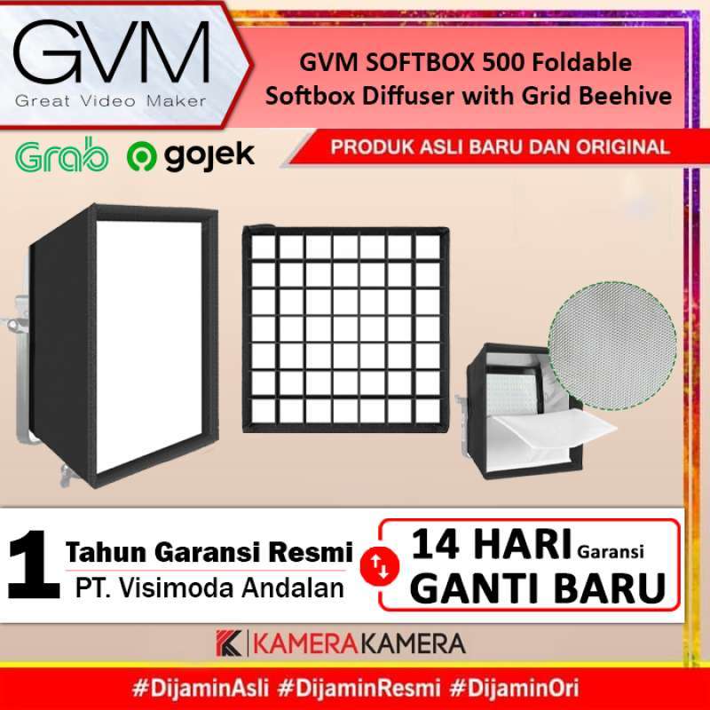 Jual KameraKamera GVM SOFTBOX 500 Foldable Softbox Diffuser with Grid ...