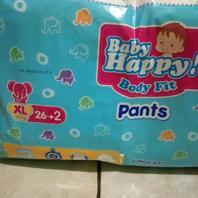 Jual Pampers baby happy XL 26+2 di Seller Abbas grosir Sumber Jaya