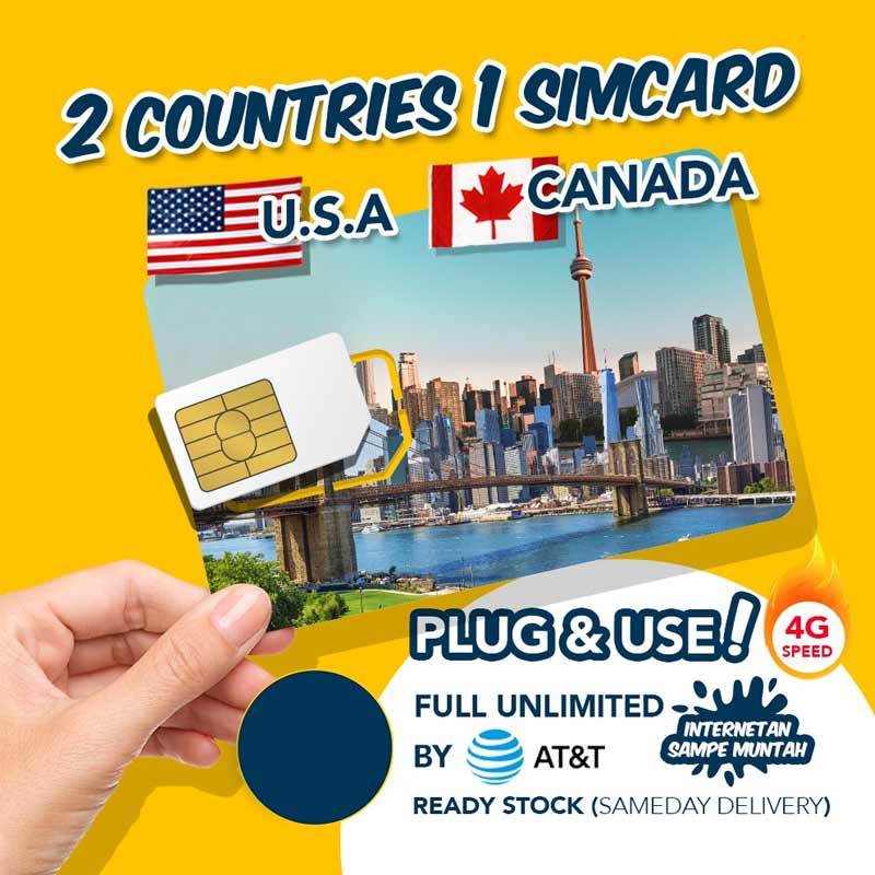 Jual Ezzy Connect Sim Usa Sim Card International [7 Day/ At&t Network