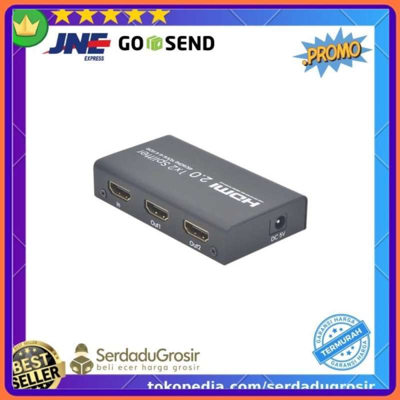Promo Txr Hdmi Splitter 1 Input 2 Output 4K - Ays-12V20 Murah di Seller