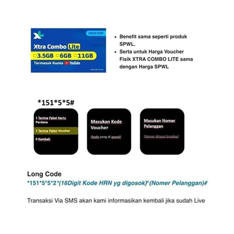 Xl Axiata Data Xtra Combo Lite Voucher Internet 6 Gb