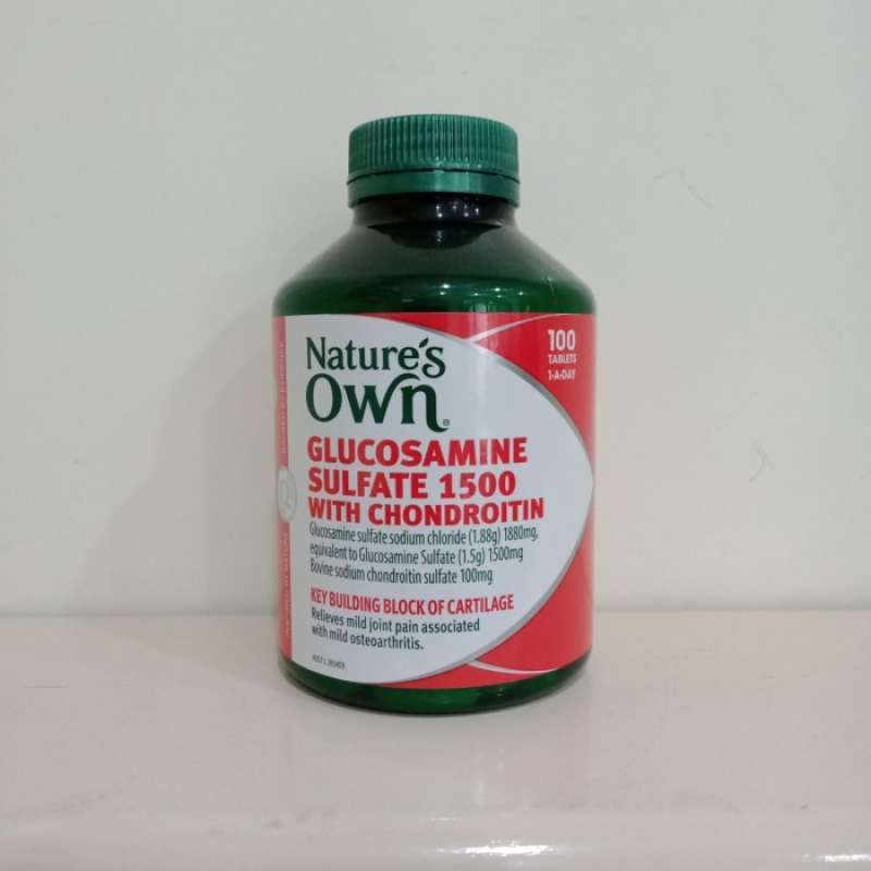 Jual Nature's Own Glucosamine Sulfate 1500 With Chondroitin 100 Tablets
