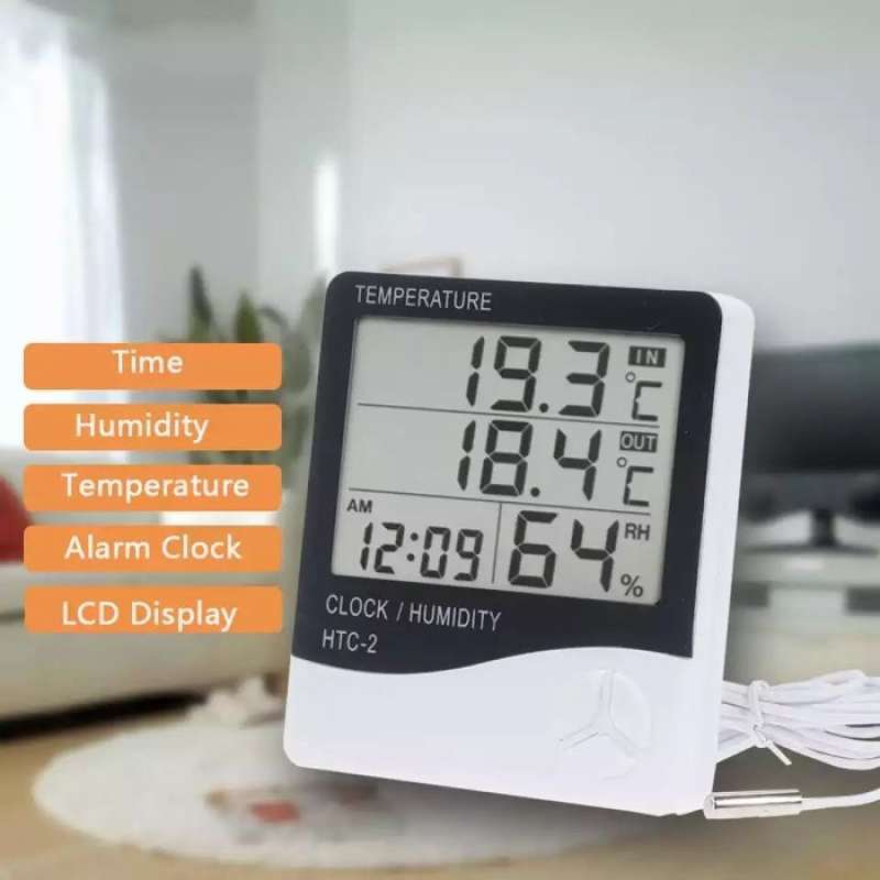 Promo Termometer Htc-2 Higrometer Ruangan Digital Hygrometer