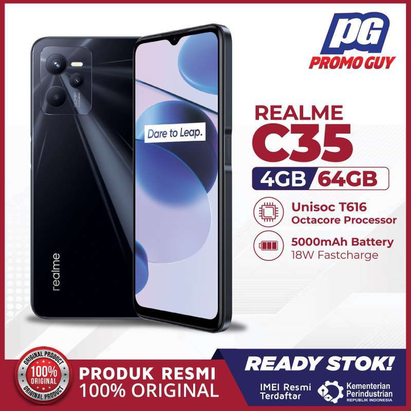 Promo Realme C35 4/64 RAM 4 ROM 64 GB 4GB 64GB Resmi di Seller Promo