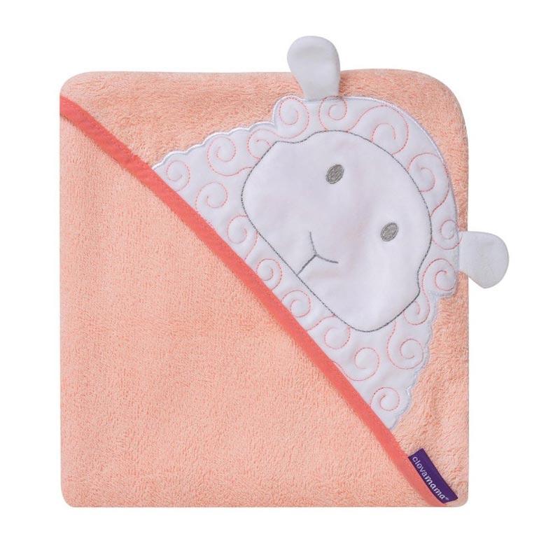 Jual ClevaMama Lily The Lamb Bamboo Apron Baby Bath Towel di Seller