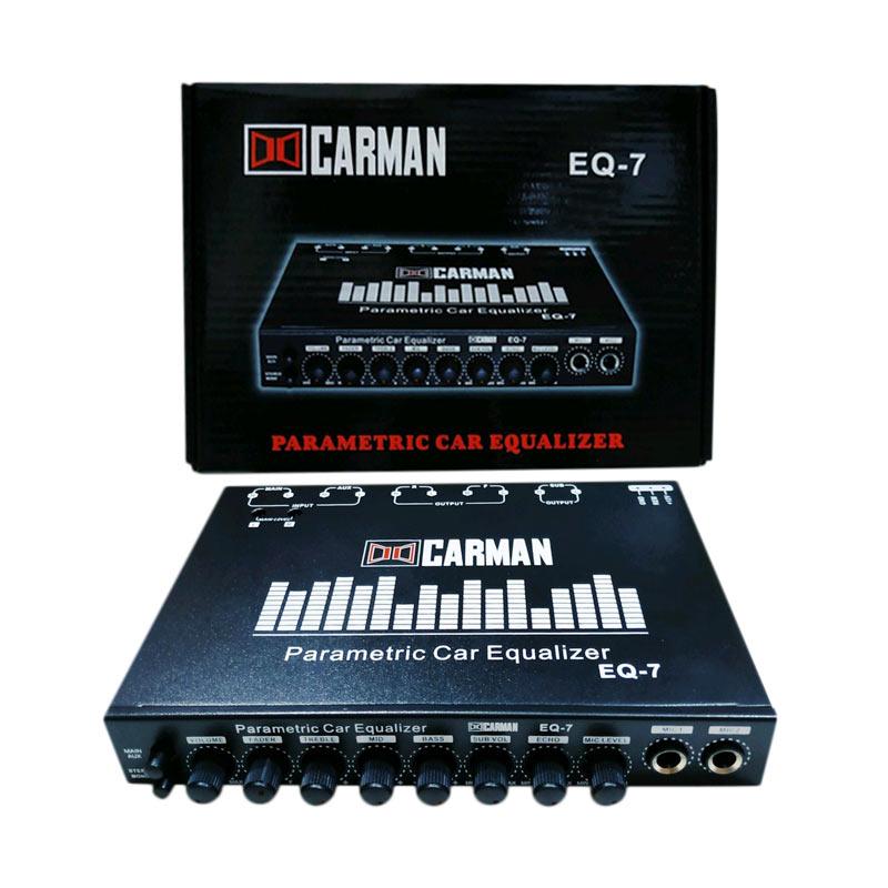 Jual CARMAN EQ7 Preamp Parametrik Car Equalizer Amplifier Mobil Audio