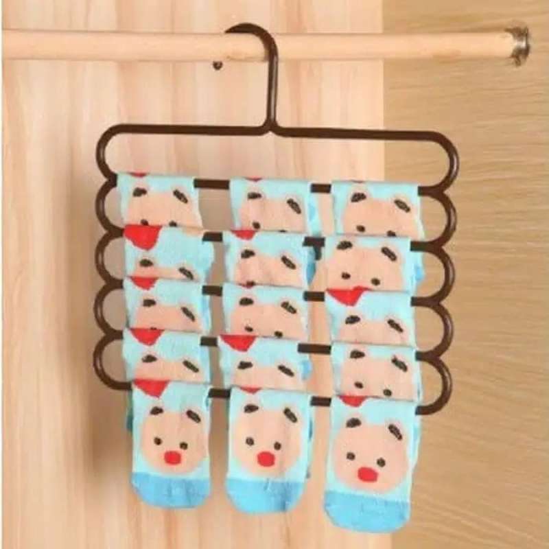 Jual HANGER HANDUK, SYAL DAN PAKAIAN GANTUNG 5 IN 1 di Seller monggo.id
