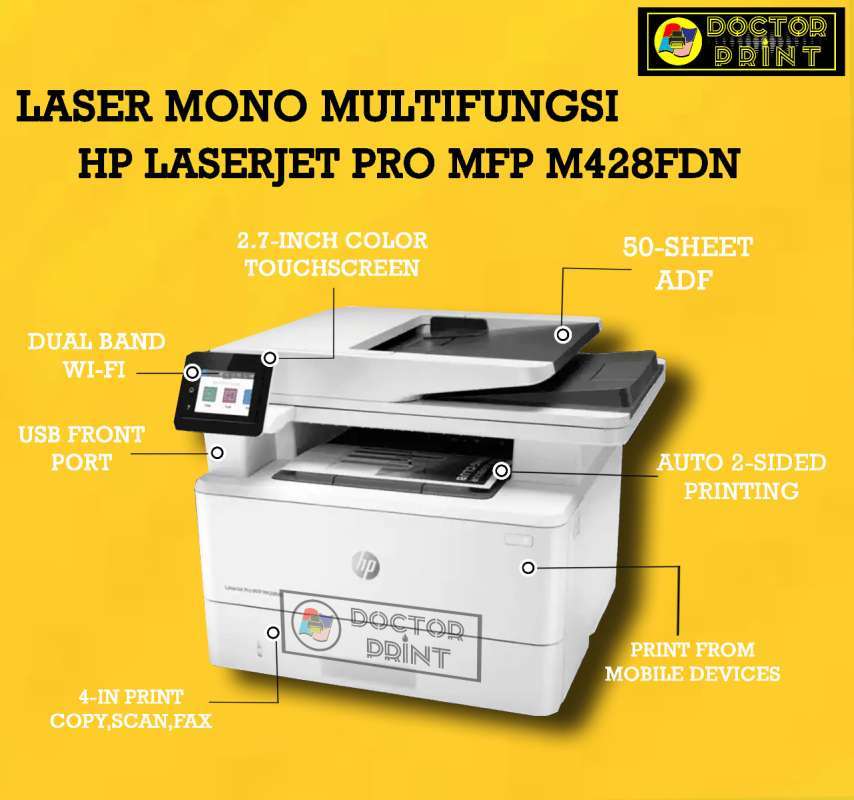 Jual Printer HP Laserjet Pro MFP M428FDN di Seller Doctorprint surabaya ...