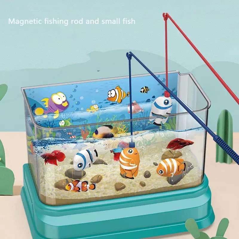 Jual Fun Aquarium Fish Tank Feeding Time Mainan Anak Aquarium Pancingan Ikan di Seller La Heve