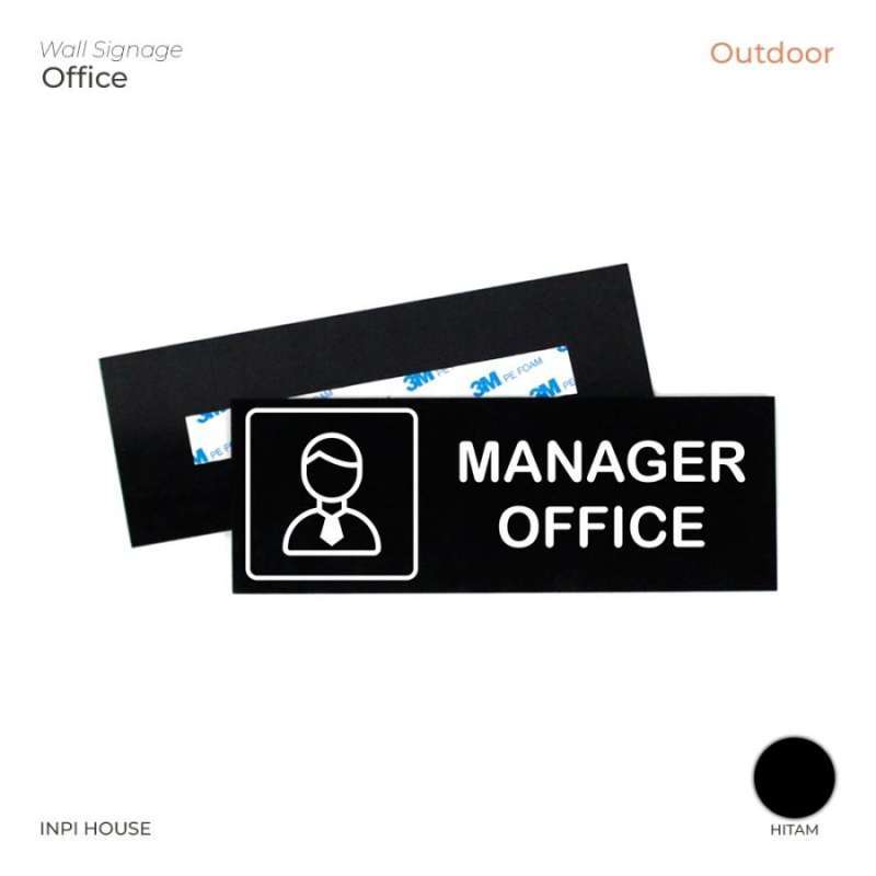 Jual Manager Office Signage - Head Office Room - Kantor Sign - Logo ...