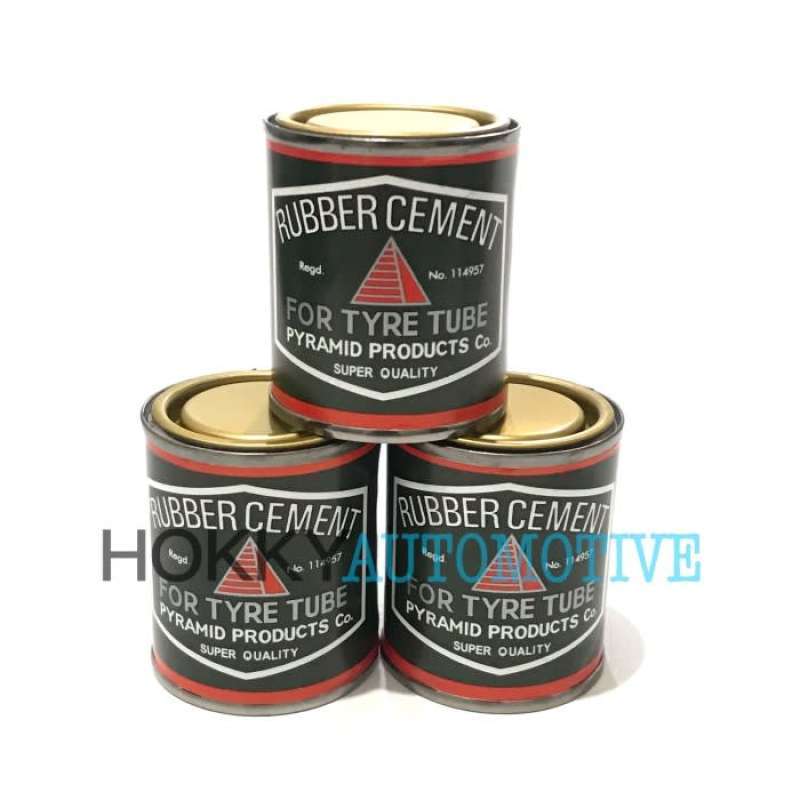 Jual Jual rubber cement lem cacing tubeless karet pyramid 90 gr lem summit Diskon di Seller