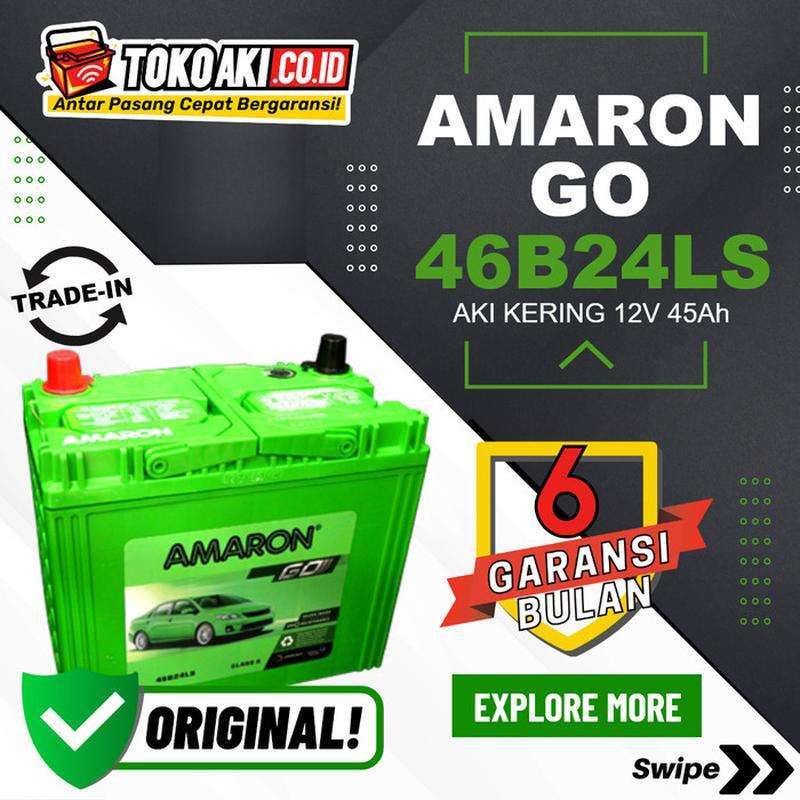 Jual Aki Hilux Bensin (2005-2015) - Amaron GO NS60LS / 46B24LS - 45Ah