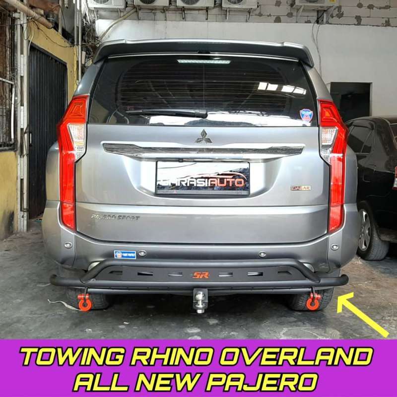 Jual Towing Bumper Tanduk Belakang Pajero All New Rhino Guard Overland