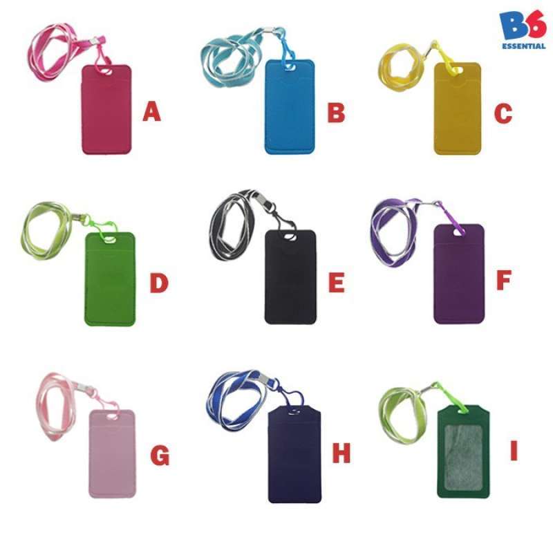 Jual Tempat Kartu ID Card Holder Gantungan Kunci 9 Warna di Seller BOX