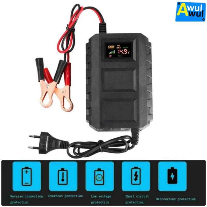 Jual CAS AKI CHARGER AKI MOBIL MOTOR 12V 20A WITH LCD SMART BATTERY
