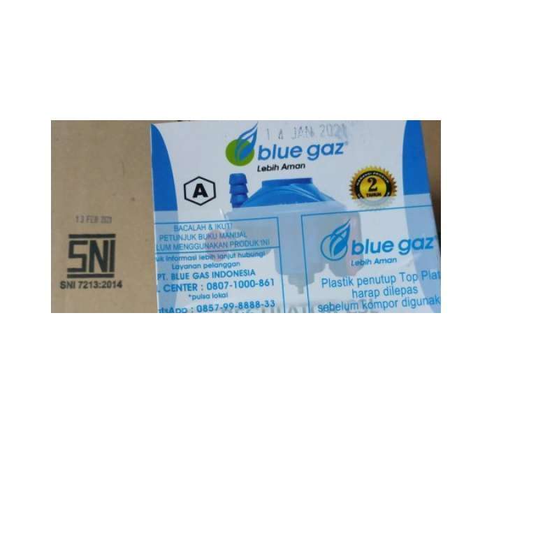 Jual Regulator Blue Gaz Csl + Selang Gas Lpg Alumunium Spiral Sni Clamp
