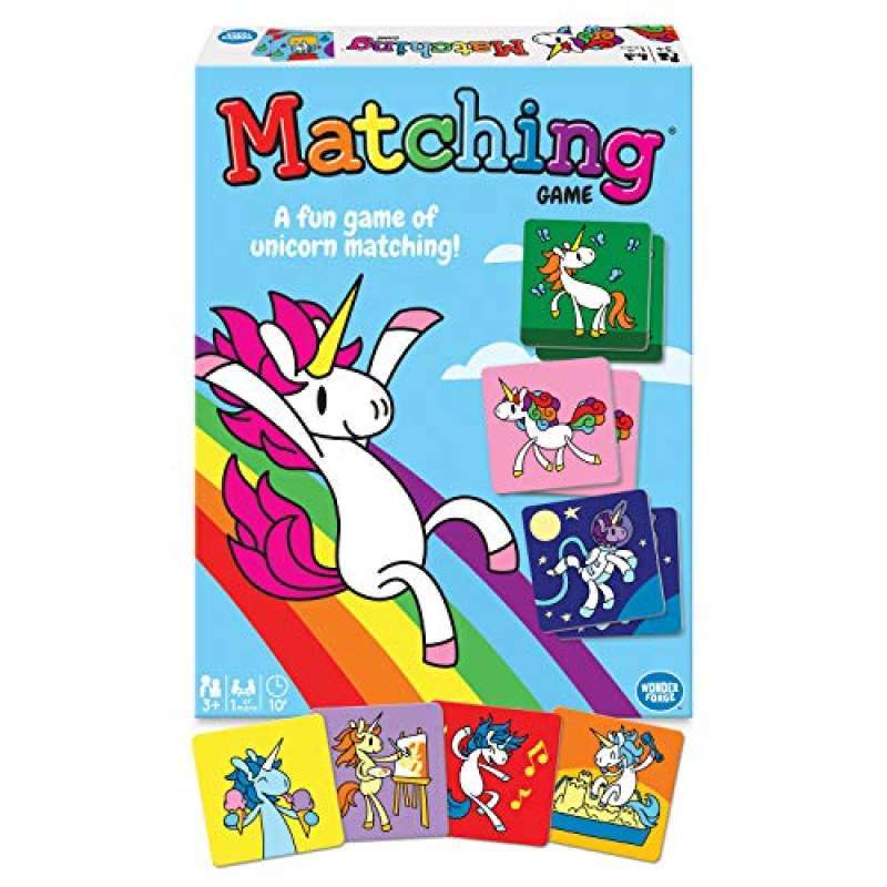 Promo Wonder Forge Unicorn Memory Matching Board Game For Boys &amp; Girls ...