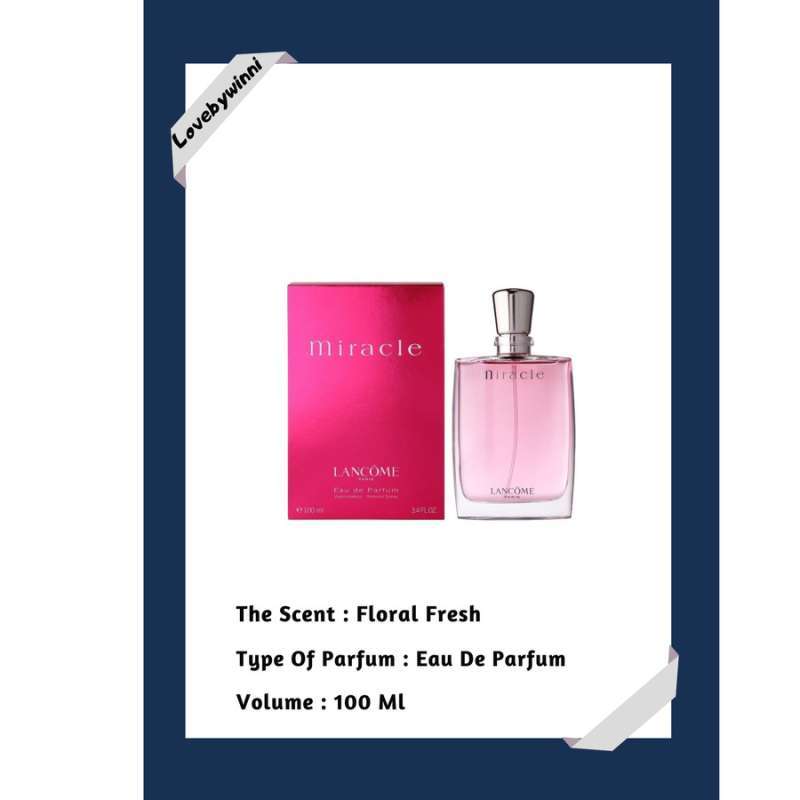 Jual Miracle EDP 100 Ml di Seller lovebywinni Jagakarsa, Kota