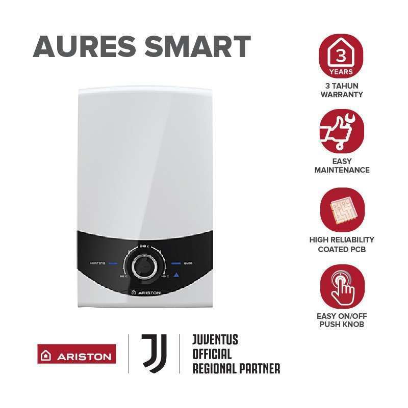 Jual Ariston Water Heater Instant AURES SMART Pemanas Air Instan AURES