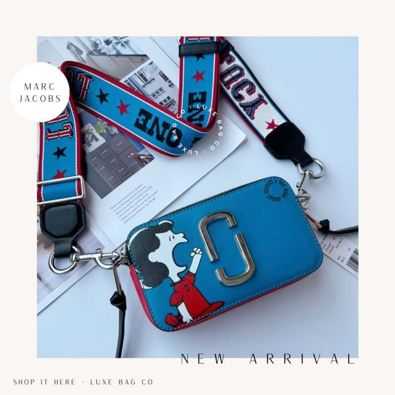 Jual Marc Jacobs The Snapshot Camera Bag in Snoopy x Peanuts 100