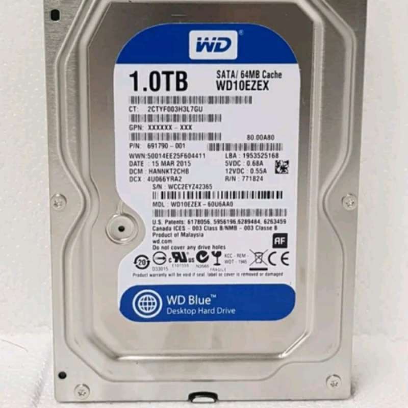 Jual Harddisk WD 1TB internal PC di Seller Cullen darrel - Pegadungan ...