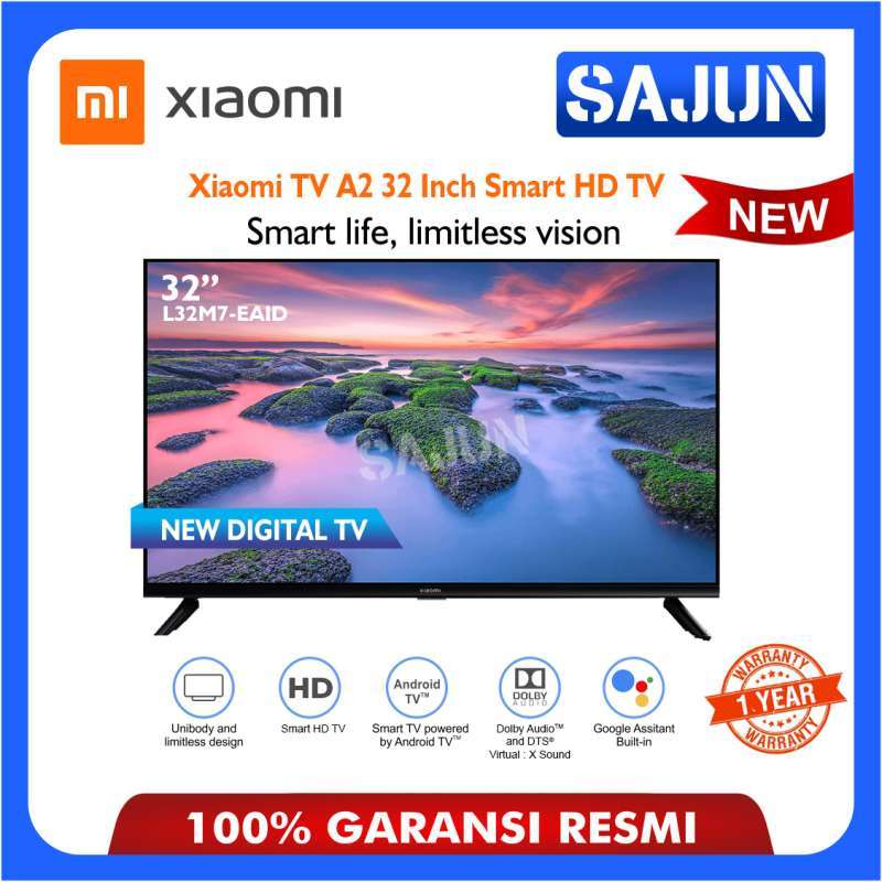 Jual Xiaomi TV A2 32 Inch Smart TV HD Android TV L32M7 di Seller Sajun ...