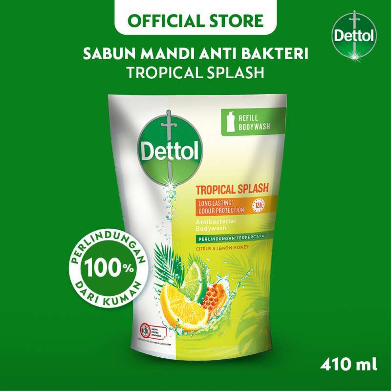 Jual DETTOL Body Wash Refill 410 ml Tropical Splash di Seller