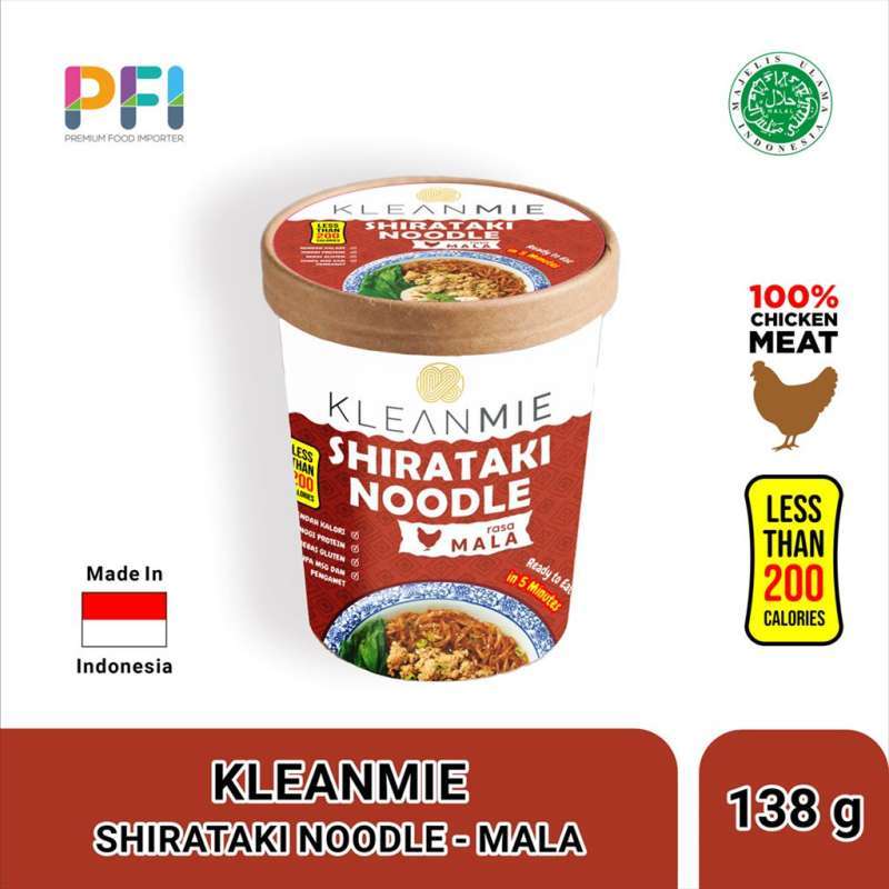 Jual Kleanmie Shirataki Noodle Mala 135g Mie Rendah Kalori di Seller