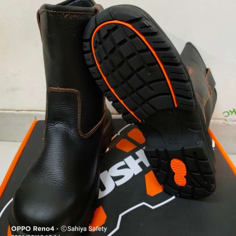 Jual Sepatu safety krushers texas black Safety shoes krusher texas