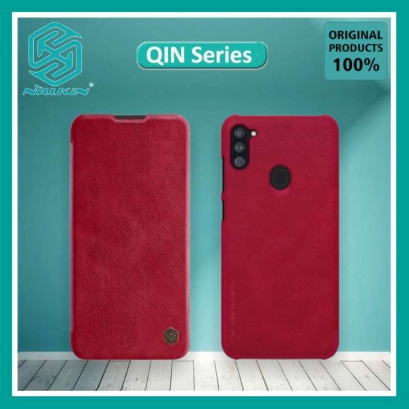 Jual SAMSUNG GALAXY M11 M115 NILLKIN QIN ORIGINAL FLIP BOOK COVER HARD