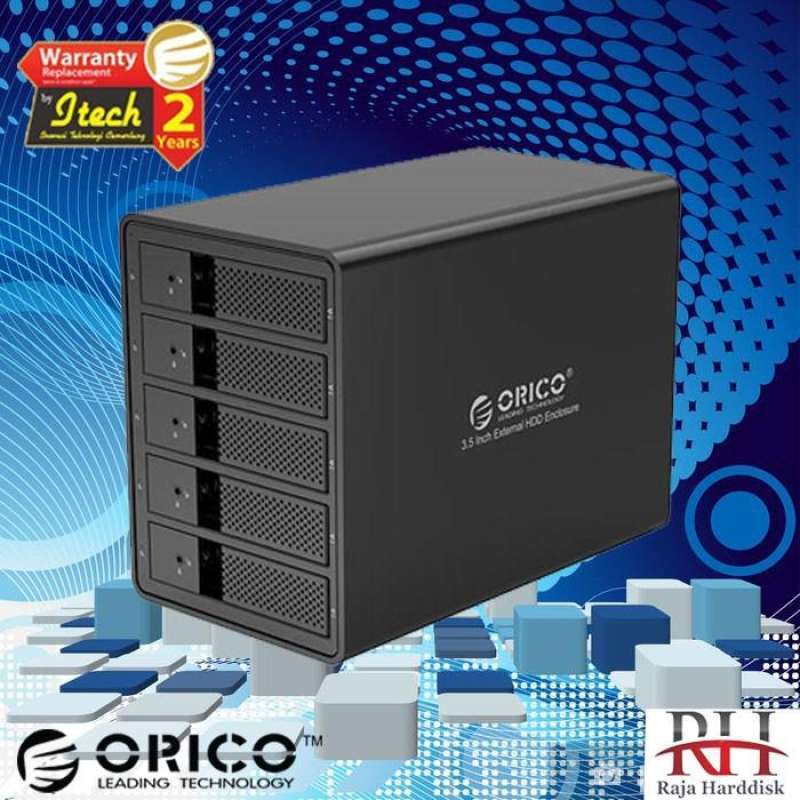 Jual ORICO 9558RU3 USB 3.0 RAID Five Bay Hard Drive Enclosure Original di Seller Raja Harddisk