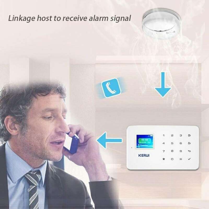 Jual Sensor Asap Smoke Detector Kerui Kebakaran Wireless Alarm System ...