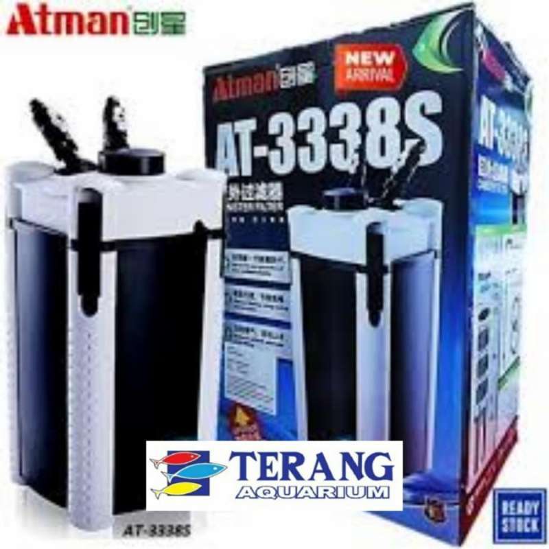 Jual filter canister atman 3338s external filter kolam koi aquarium di