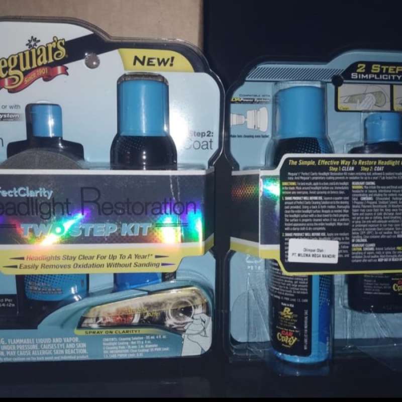 Jual Meguiar's Perfect Clarity Headlight Restoration Two Step Kit di