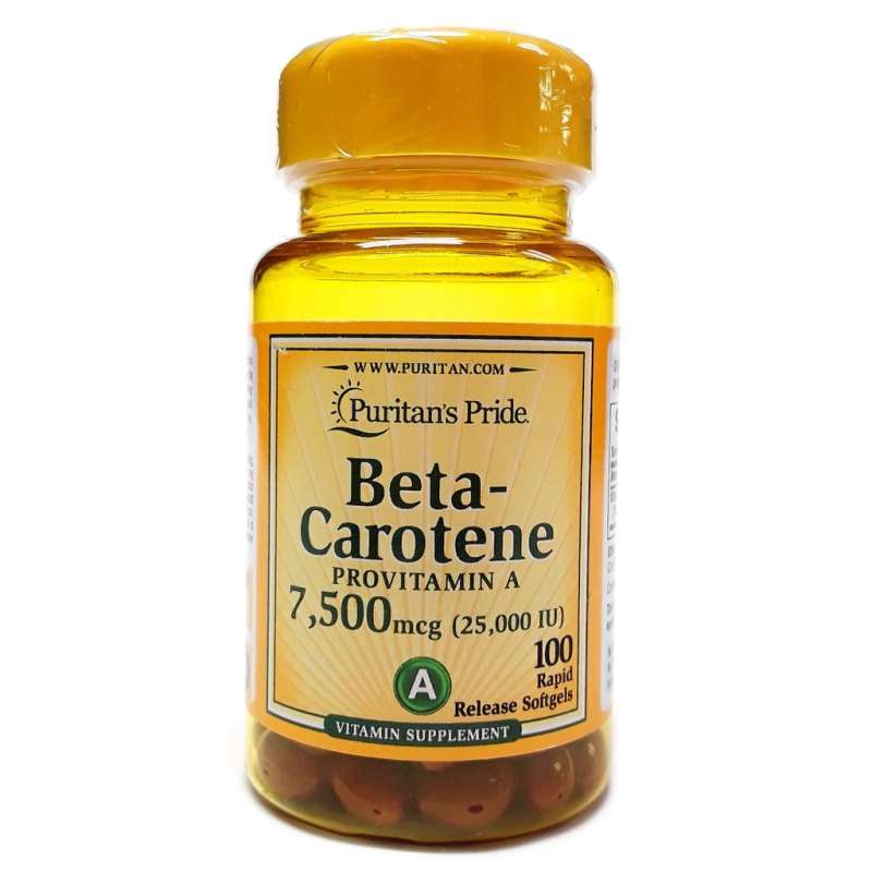 Promo (DIJAMIN ASLI) PURITAN'S PRIDE Beta Carotene Pro Vitamin A 25,000